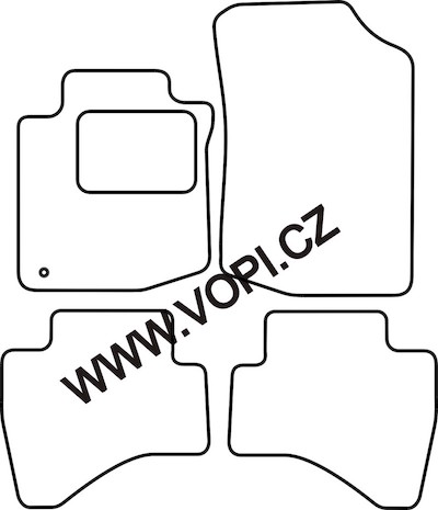 Textil-Autoteppiche Toyota Aygo 07/2005 - 2010 Royalfit (4759)